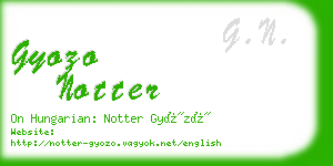 gyozo notter business card